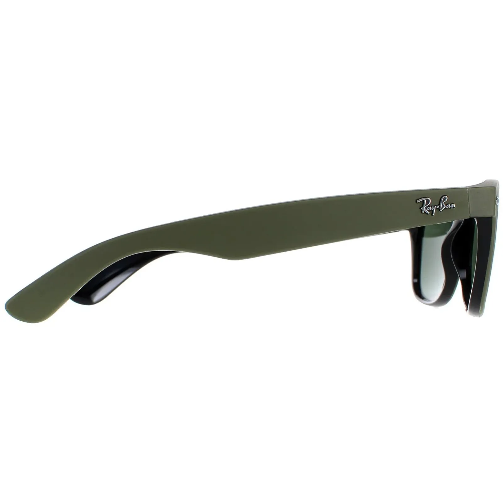 Ray-Ban Rectangle^Sunglasses New Wayfarer 2132 646531 Rubber Military Green on B