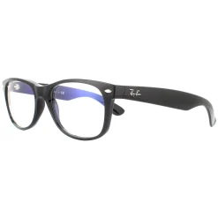 Ray-Ban Rectangle^Sunglasses New Wayfarer 2132 901/BF Black Clear With Blue Ligh