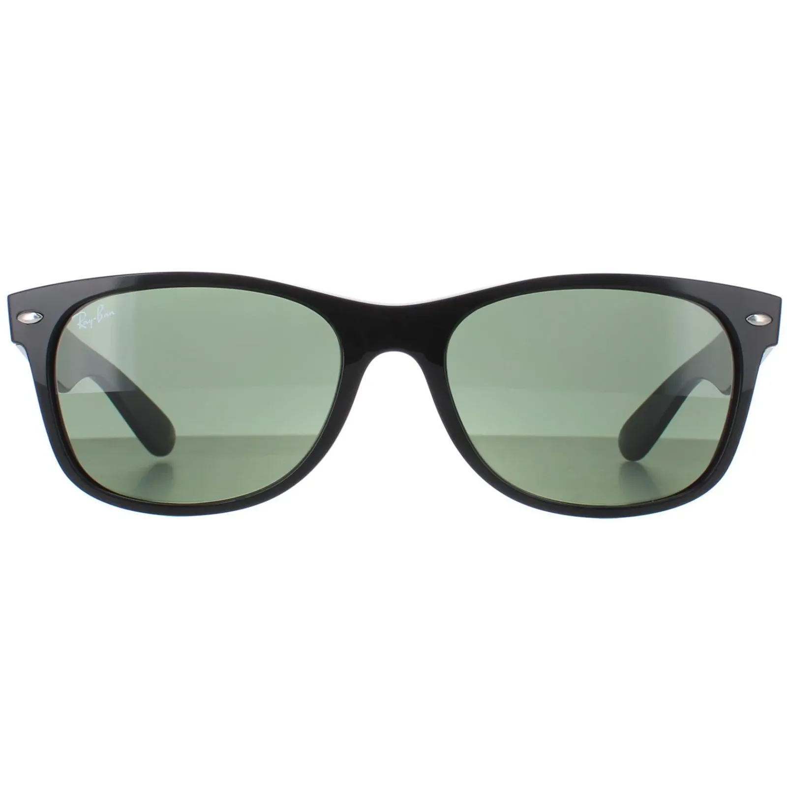 Ray-Ban Ray-Ban|Rectangle^Sunglasses New Wayfarer 2132 901L Black Green G-15 55mm