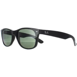 Ray-Ban Ray-Ban|Rectangle^Sunglasses New Wayfarer 2132 901L Black Green G-15 55mm