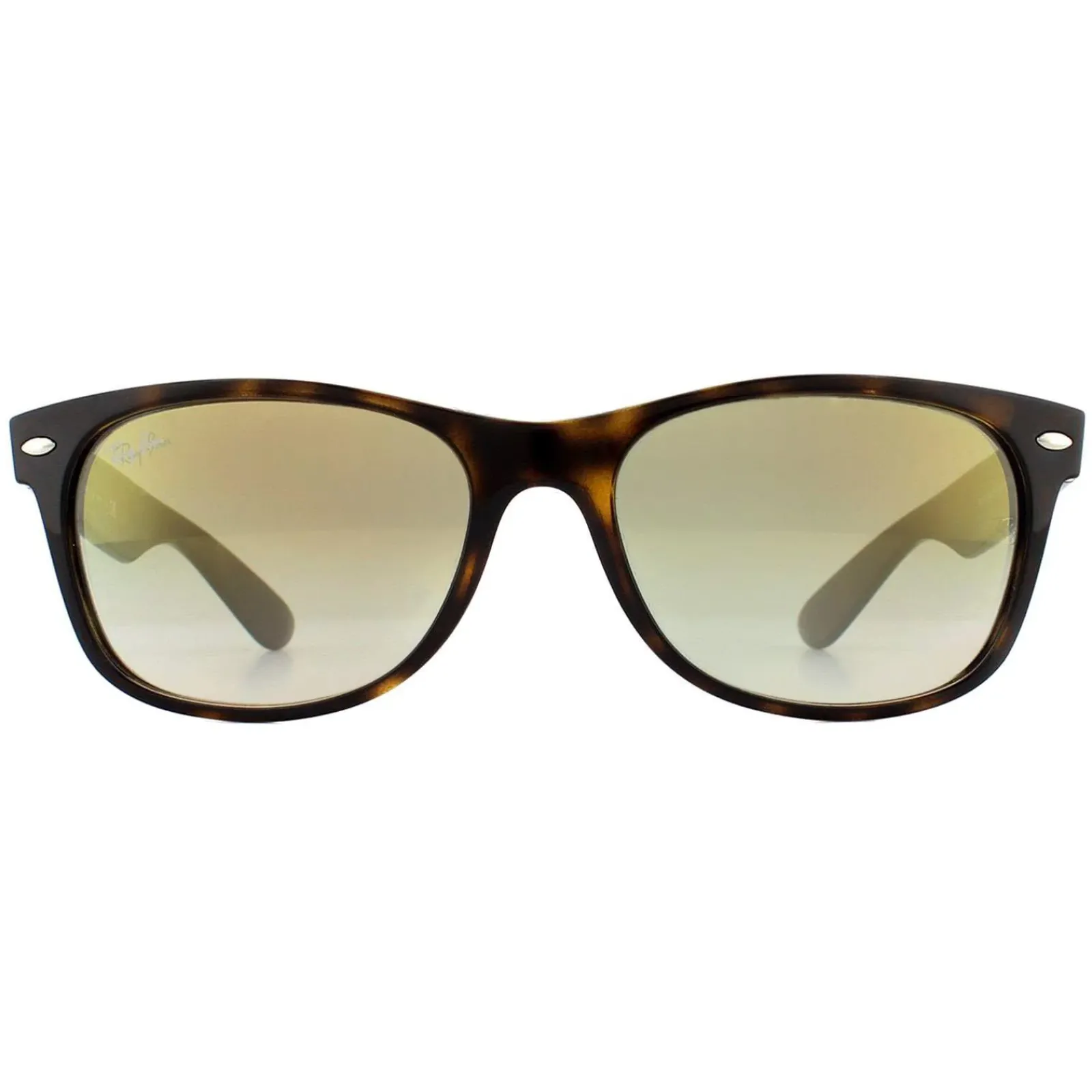 Ray-Ban Rectangle^Sunglasses New Wayfarer 2132 710/Y0 Tortoise Gold Flash Gradie