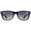 Ray-Ban Polarised|Rectangle^Sunglasses New Wayfarer 2132 601S78 Matt Black Grey Blue Polar