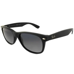 Ray-Ban Polarised|Rectangle^Sunglasses New Wayfarer 2132 601S78 Matt Black Grey Blue Polar