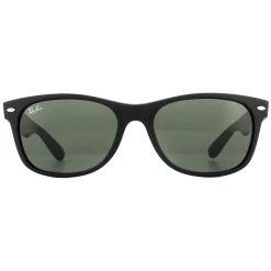 Ray-Ban Rectangle^Sunglasses New Wayfarer 2132 622 Black Rubber Green Medium 55m