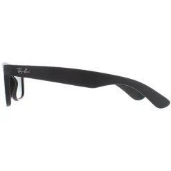 Ray-Ban Rectangle^Sunglasses New Wayfarer 2132 622 Black Rubber Green Medium 55m