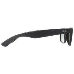 Ray-Ban Rectangle^Sunglasses New Wayfarer 2132 622 Black Rubber Green Medium 55m