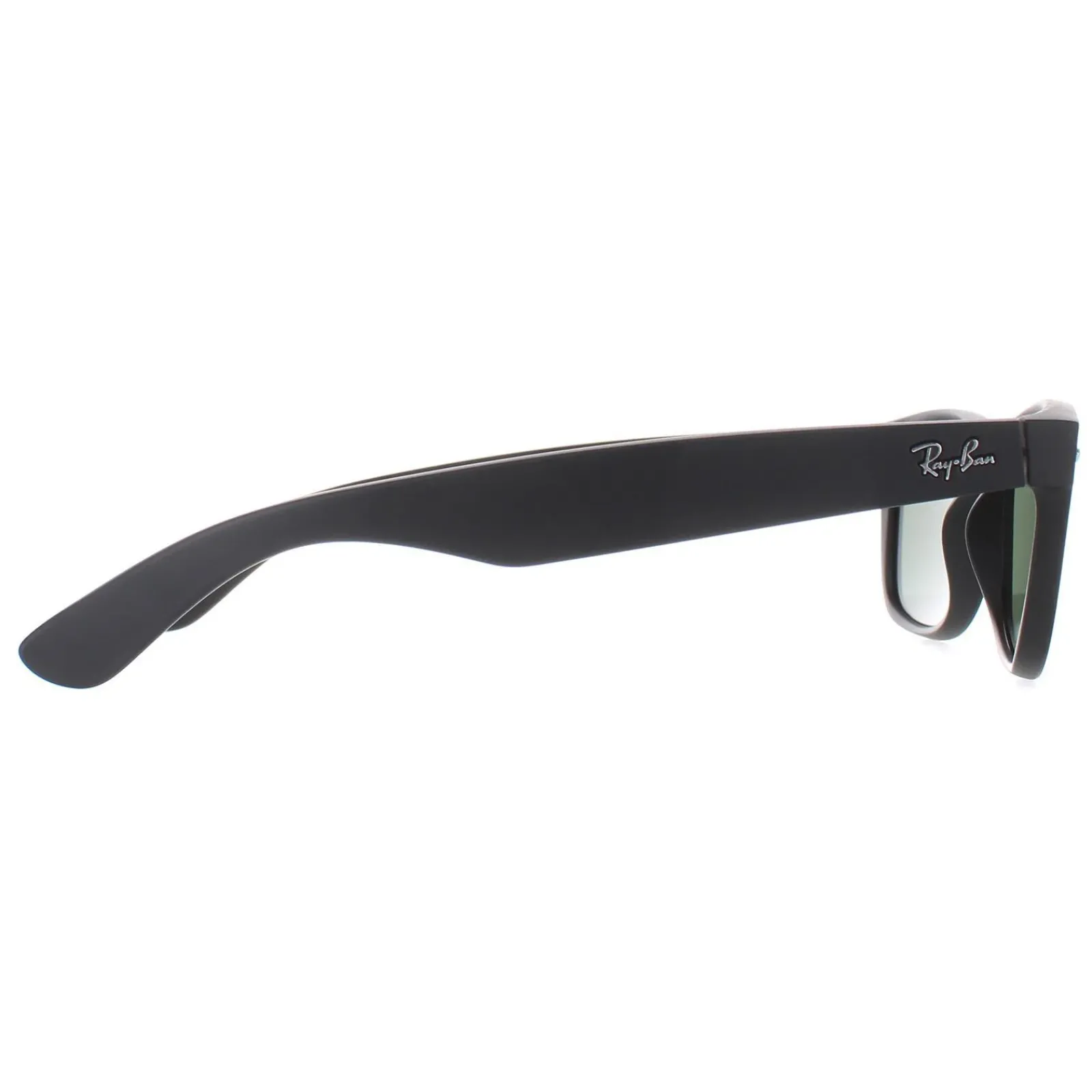 Ray-Ban Rectangle^Sunglasses New Wayfarer 2132 622 Black Rubber Green Medium 55m