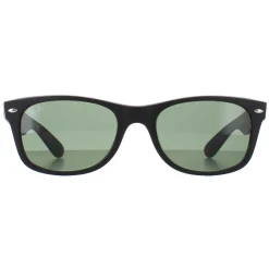 Ray-Ban Rectangle|Rectangle^Sunglasses New Wayfarer 2132 622 Black Rubber Green Small 52mm