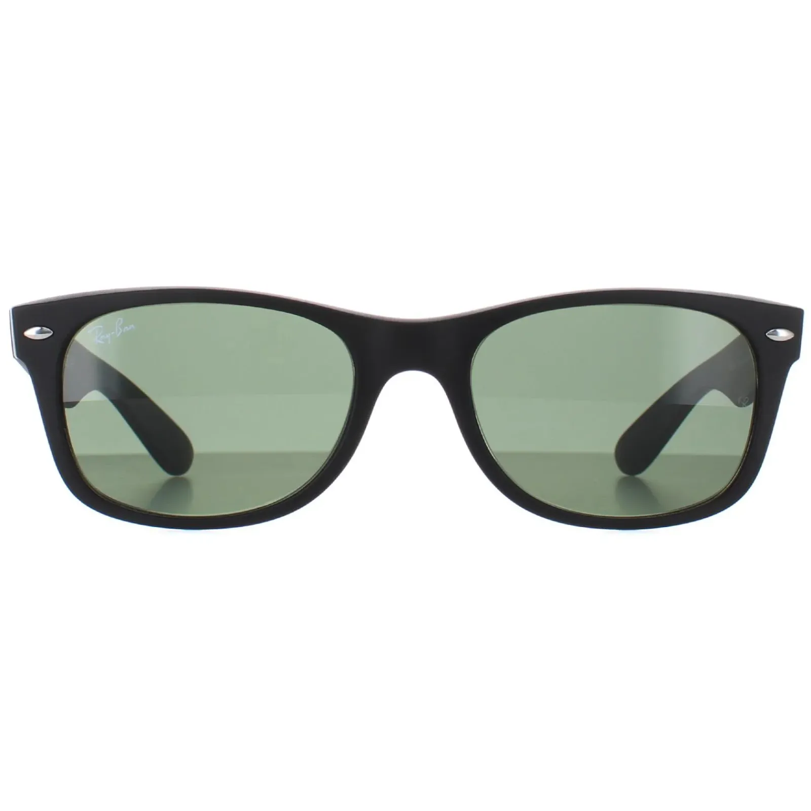 Ray-Ban Rectangle|Rectangle^Sunglasses New Wayfarer 2132 622 Black Rubber Green Small 52mm