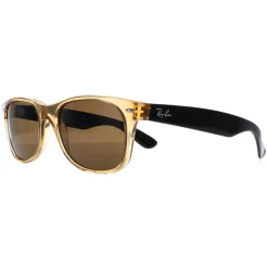 Ray-Ban Polarised|Ray-Ban^Sunglasses New Wayfarer 2132 945/57 Honey Crystal Brown Polari