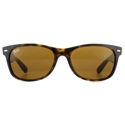 Ray-Ban Rectangle^Sunglasses New Wayfarer 2132 710 Light Havana Brown 55mm