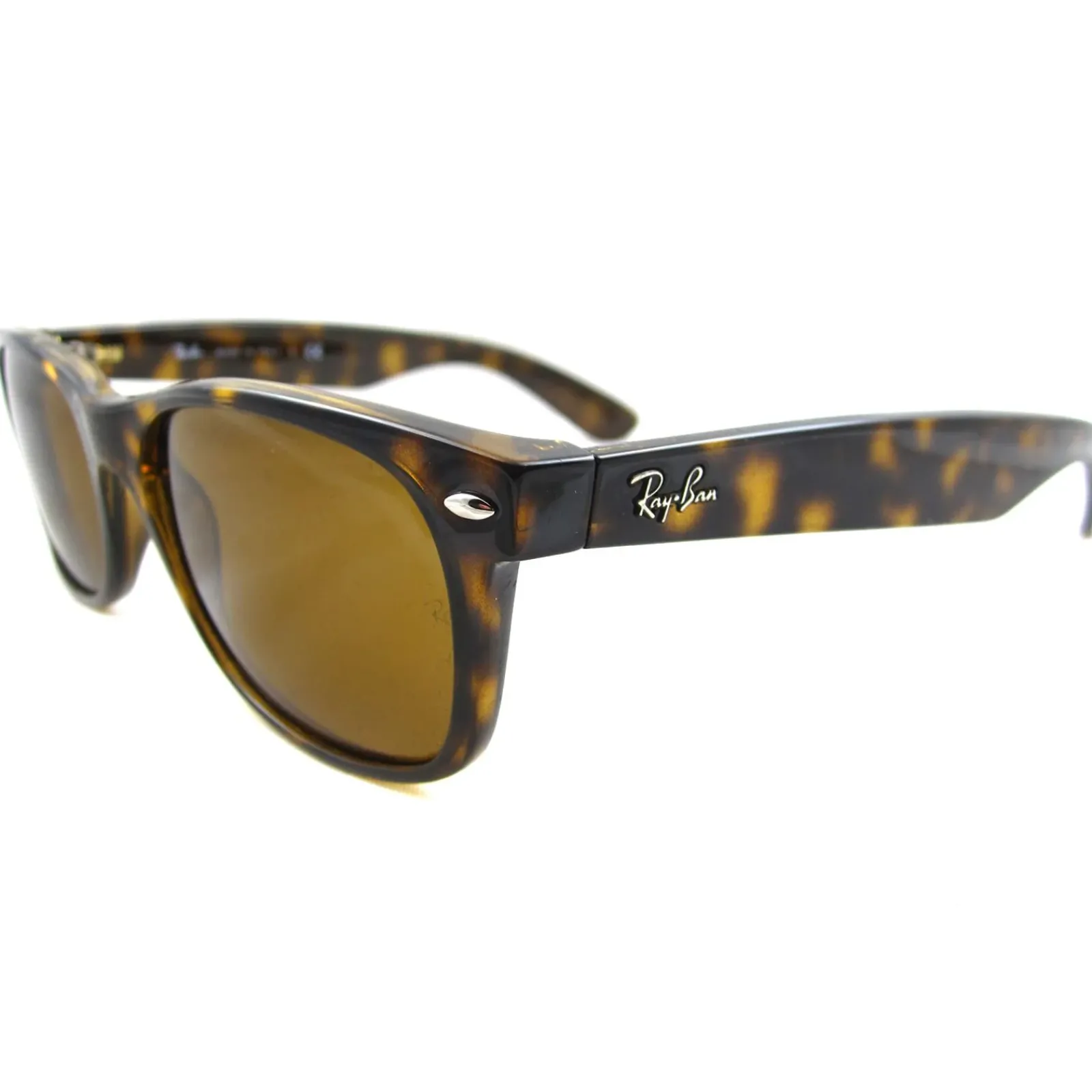 Ray-Ban Rectangle^Sunglasses New Wayfarer 2132 710 Light Havana Brown 55mm