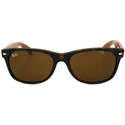 Ray-Ban Rectangle^Sunglasses New Wayfarer 2132 6179 Matt Havana Brown 55mm