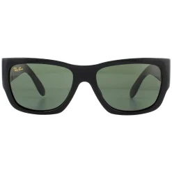 Ray-Ban Square|Ray-Ban^Sunglasses Nomad RB2187 901/31 Shiny Black Green G-15