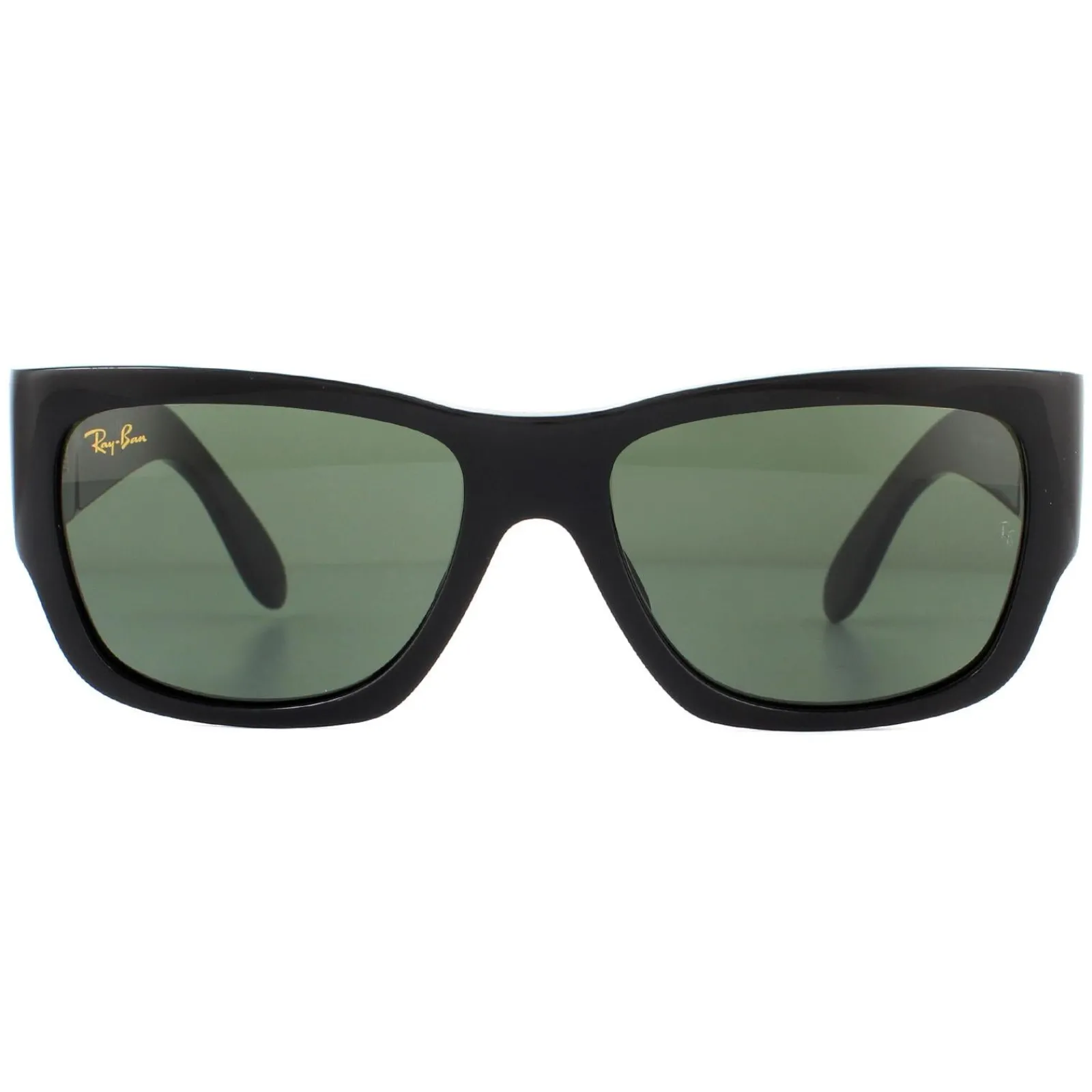 Ray-Ban Square|Ray-Ban^Sunglasses Nomad RB2187 901/31 Shiny Black Green G-15