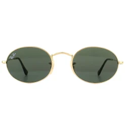 Ray-Ban Ray-Ban|Oval^Sunglasses Oval 3547N 001 Gold Green G-15