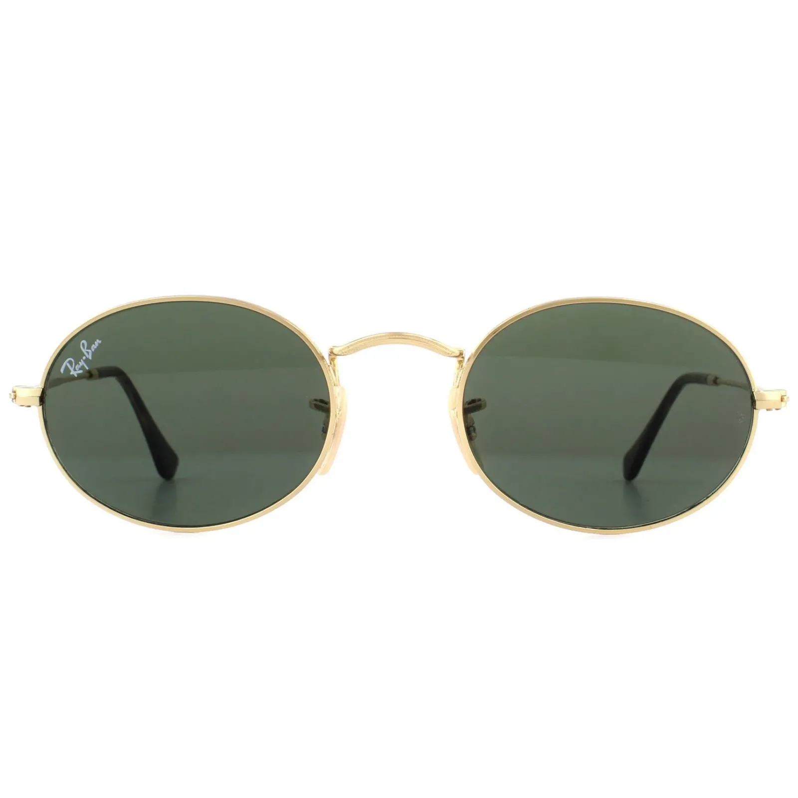 Ray-Ban Ray-Ban|Oval^Sunglasses Oval 3547N 001 Gold Green G-15