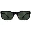 Ray-Ban Ray-Ban|Wrap^Rayban Sunglasses Predator 2 2027 Black Matt Black Green W1847