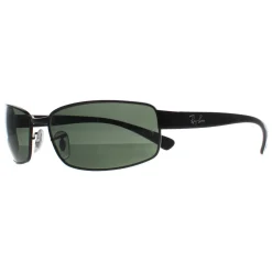 Ray-Ban Polarised|Rectangle^Sunglasses RB3364 002/58 Black G-15 Green Polarized
