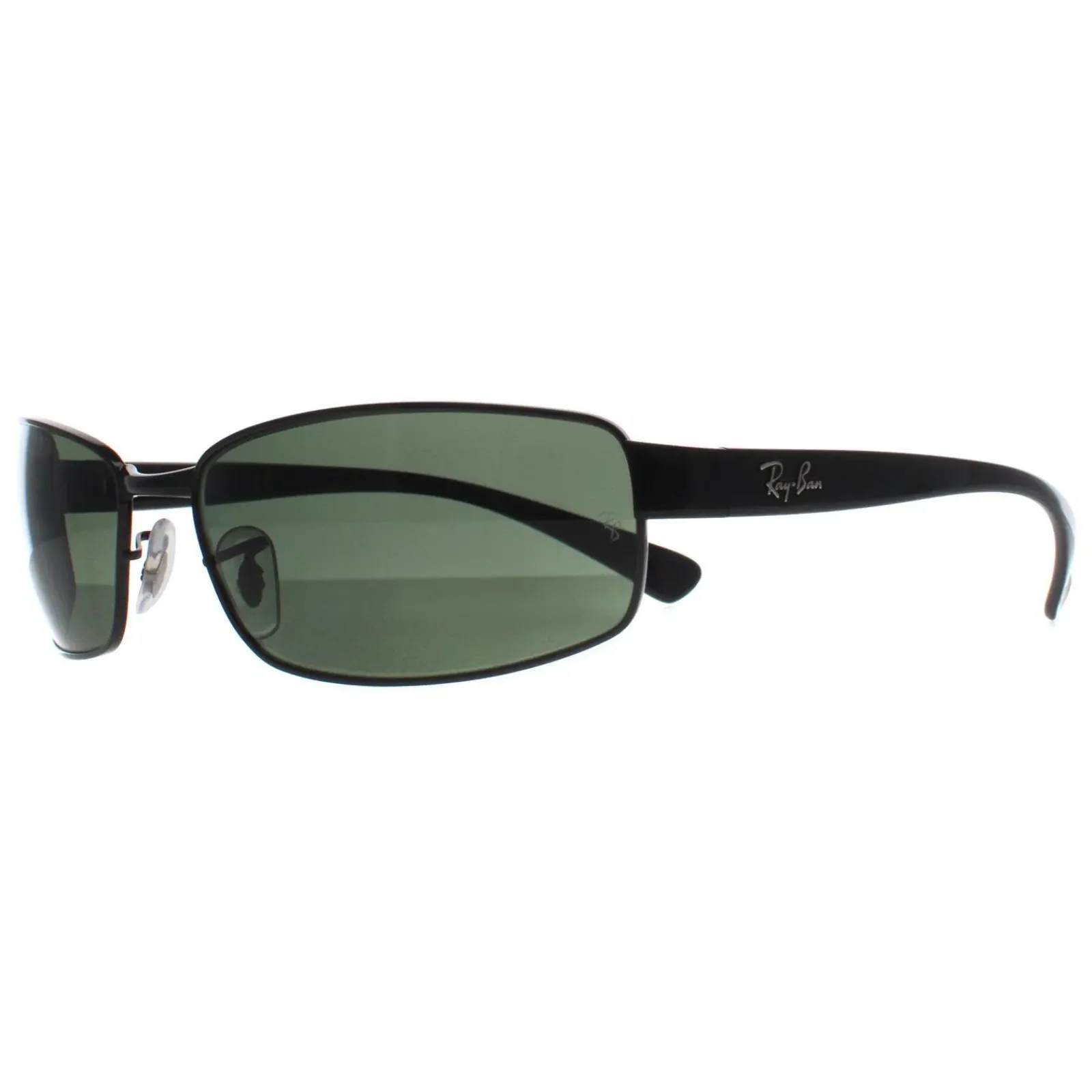 Ray-Ban Polarised|Rectangle^Sunglasses RB3364 002/58 Black G-15 Green Polarized