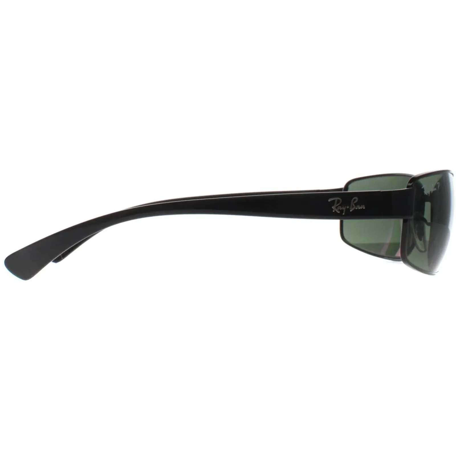 Ray-Ban Polarised|Rectangle^Sunglasses RB3364 002/58 Black G-15 Green Polarized