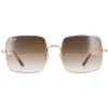 Ray-Ban Square|Ray-Ban^Sunglasses RB1971 914751 Gold Light Brown Gradient