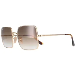 Ray-Ban Square|Ray-Ban^Sunglasses RB1971 914751 Gold Light Brown Gradient