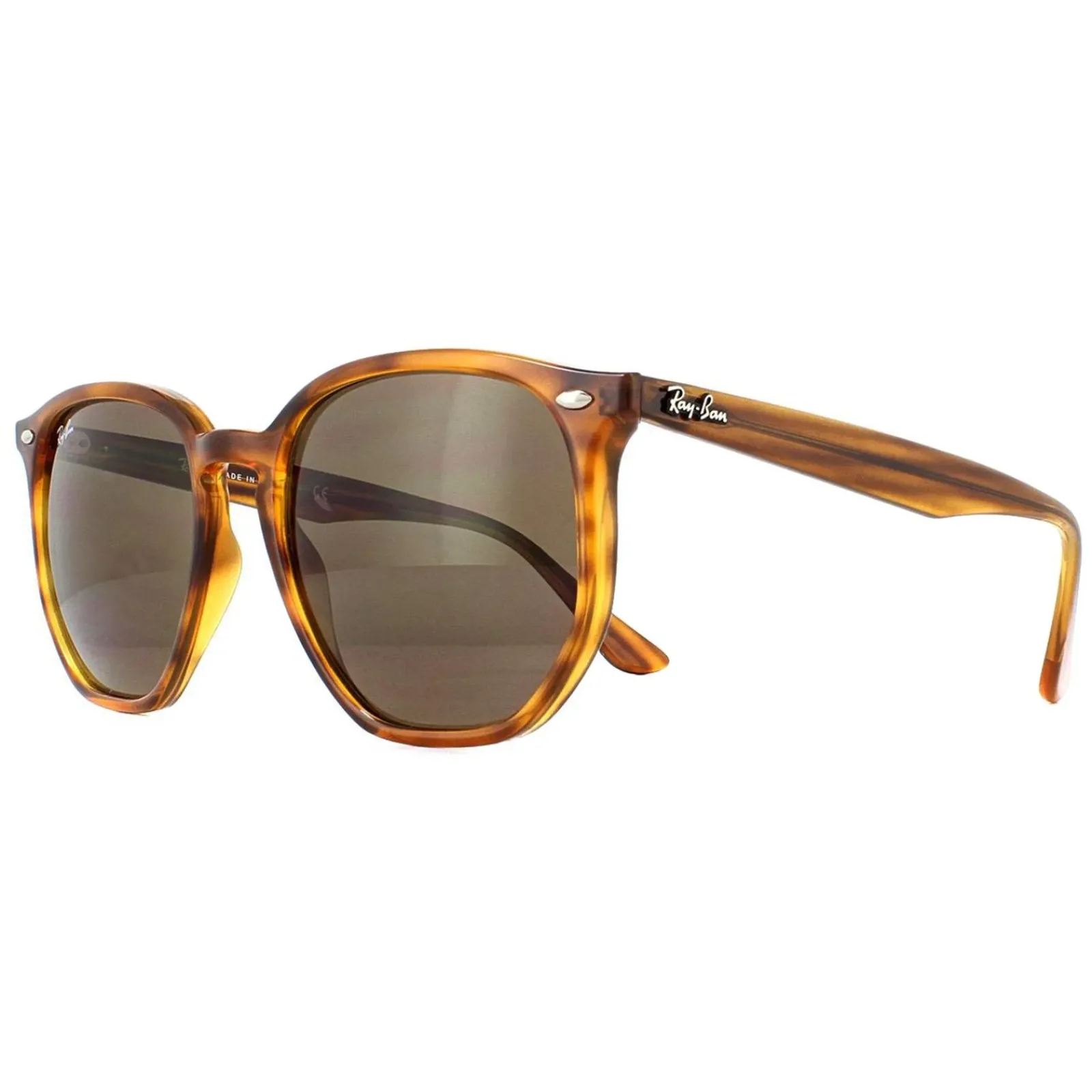 Ray-Ban Ray-Ban|Ray-Ban^Sunglasses RB4306 820/73 Striped Red Havana Dark Brown