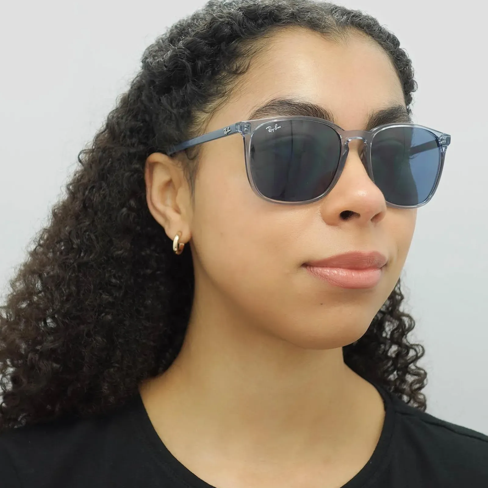 Ray-Ban Ray-Ban|Square^Sunglasses RB4387 639980 Transparent Blue Blue Gradient