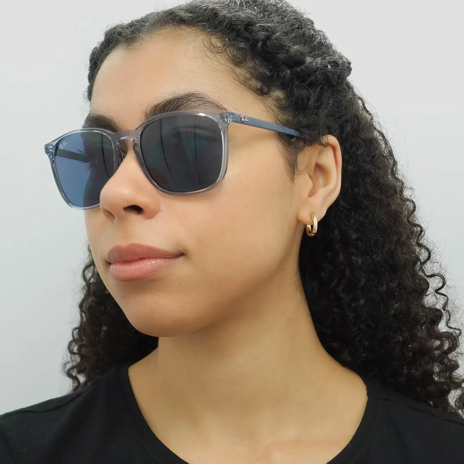 Ray-Ban Ray-Ban|Square^Sunglasses RB4387 639980 Transparent Blue Blue Gradient