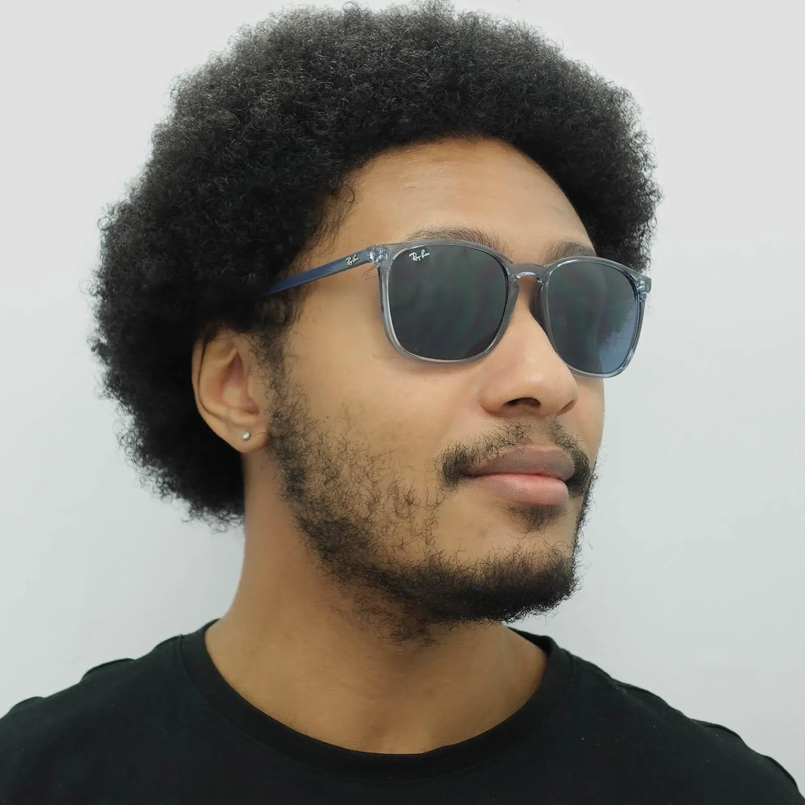 Ray-Ban Ray-Ban|Square^Sunglasses RB4387 639980 Transparent Blue Blue Gradient