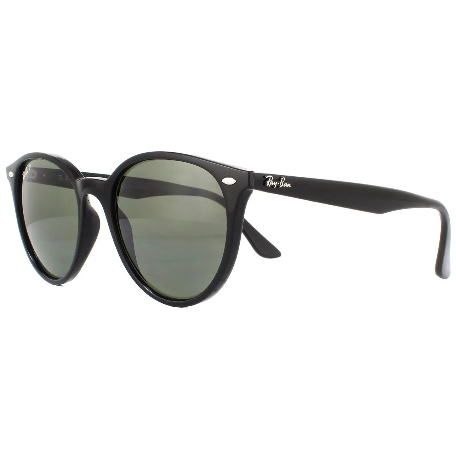 Ray-Ban Polarised^Sunglasses RB4305 601/9A Black Green