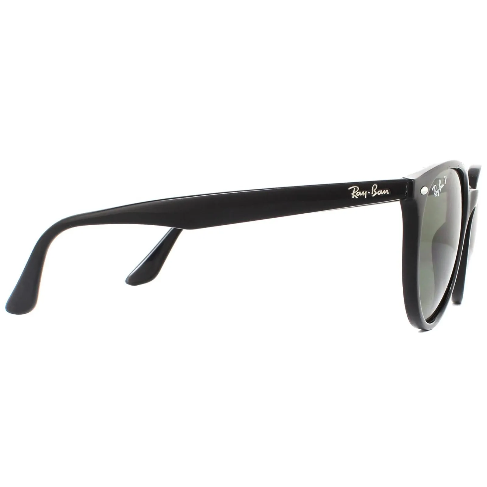 Ray-Ban Polarised^Sunglasses RB4305 601/9A Black Green