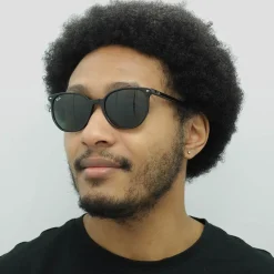 Ray-Ban Ray-Ban|Square^Sunglasses RB2197 Elliot 901/31 Polished Black G15 Green