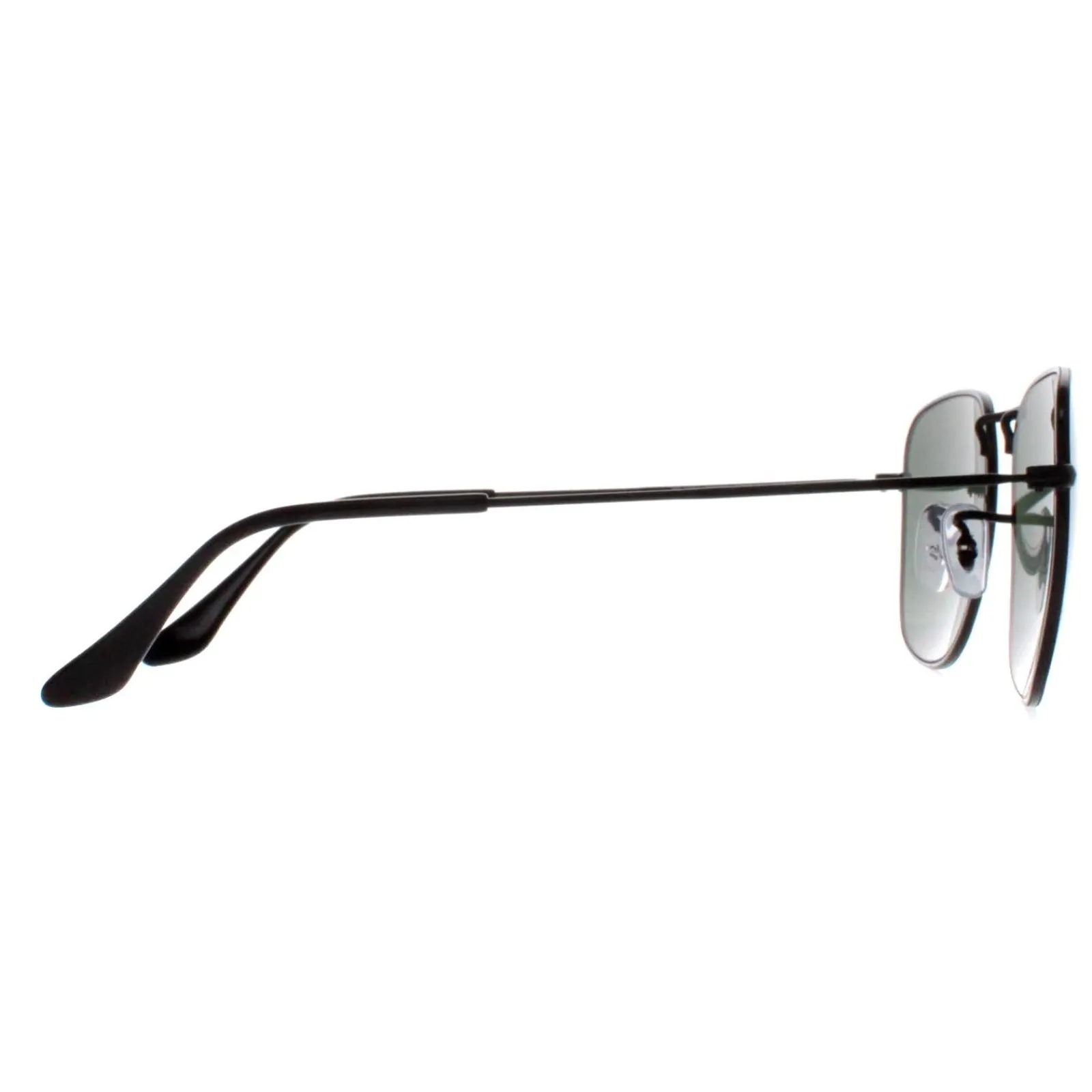 Ray-Ban Square|Ray-Ban^Sunglasses RB3857 Frank 919931 Black G-15 Green