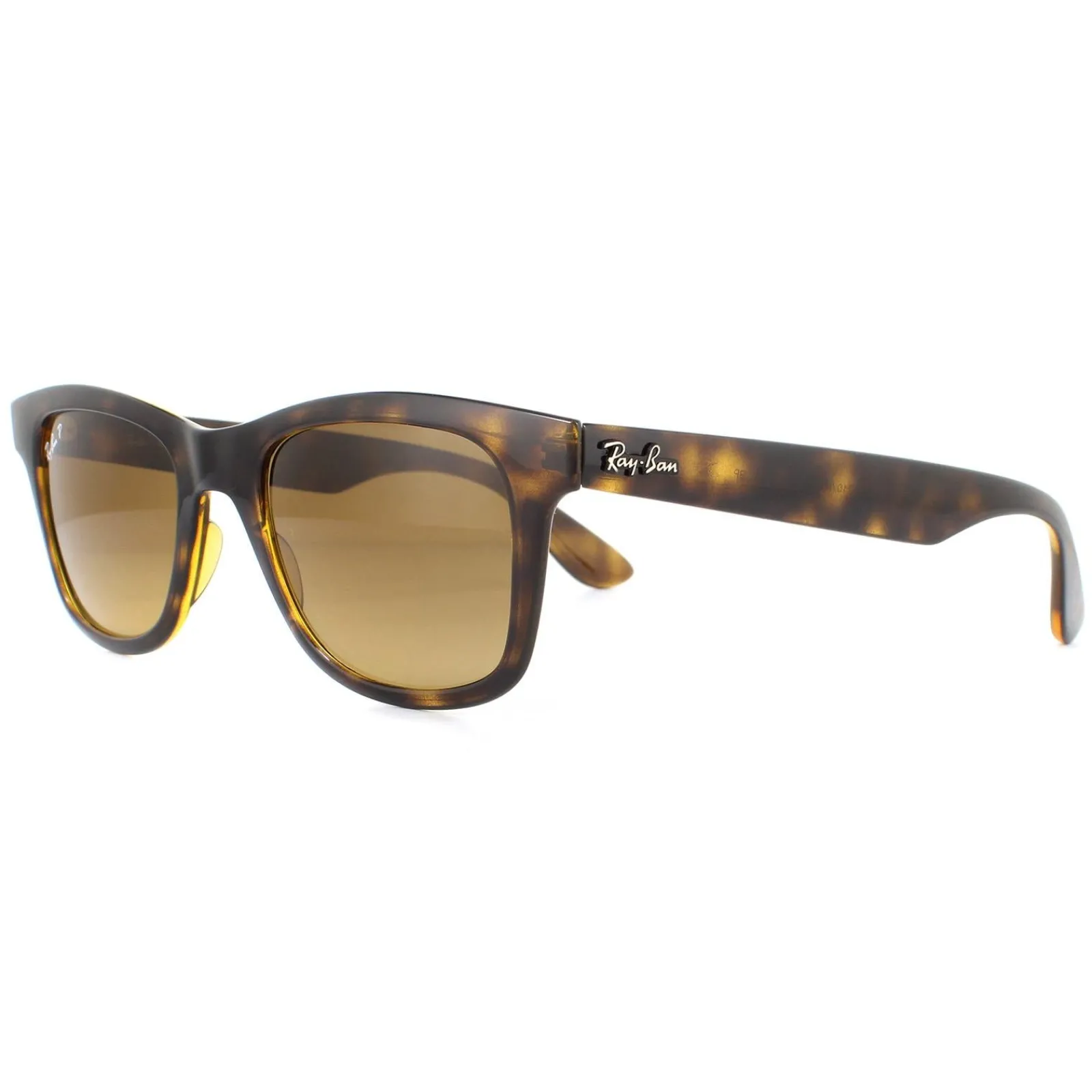 Ray-Ban Polarised^Sunglasses RB4640 710/M2 Shiny Havana Brown Gradient Polarized
