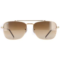 Ray-Ban Square|Ray-Ban^Sunglasses RB3636 New Caravan 001/51 Gold Brown Gradient
