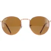 Ray-Ban Ray-Ban|Ray-Ban^Sunglasses RB3637 New Round 920233 Rose Gold Brown