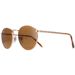 Ray-Ban Ray-Ban|Ray-Ban^Sunglasses RB3637 New Round 920233 Rose Gold Brown