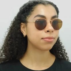 Ray-Ban Ray-Ban|Ray-Ban^Sunglasses RB3637 New Round 920233 Rose Gold Brown