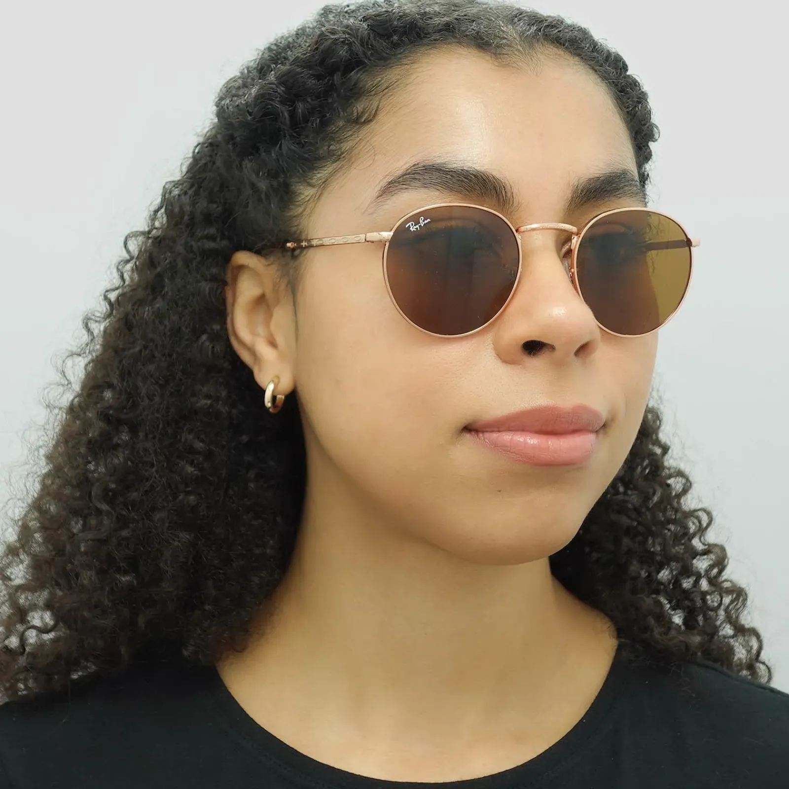 Ray-Ban Ray-Ban|Ray-Ban^Sunglasses RB3637 New Round 920233 Rose Gold Brown