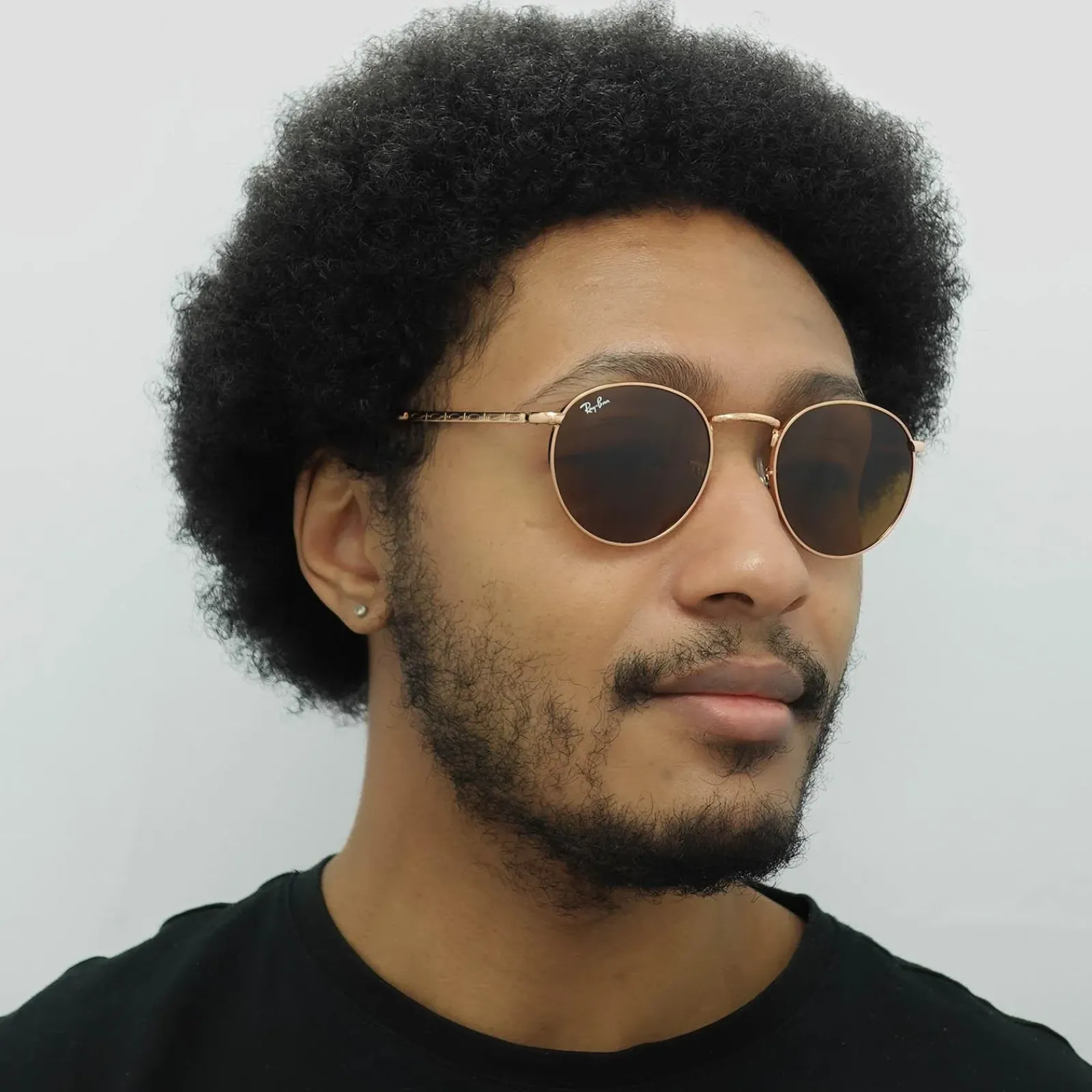 Ray-Ban Ray-Ban|Ray-Ban^Sunglasses RB3637 New Round 920233 Rose Gold Brown