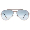 Ray-Ban Ray-Ban|Aviator^Sunglasses RB3625 New Aviator 92023F Polished Rose Gold Blue G