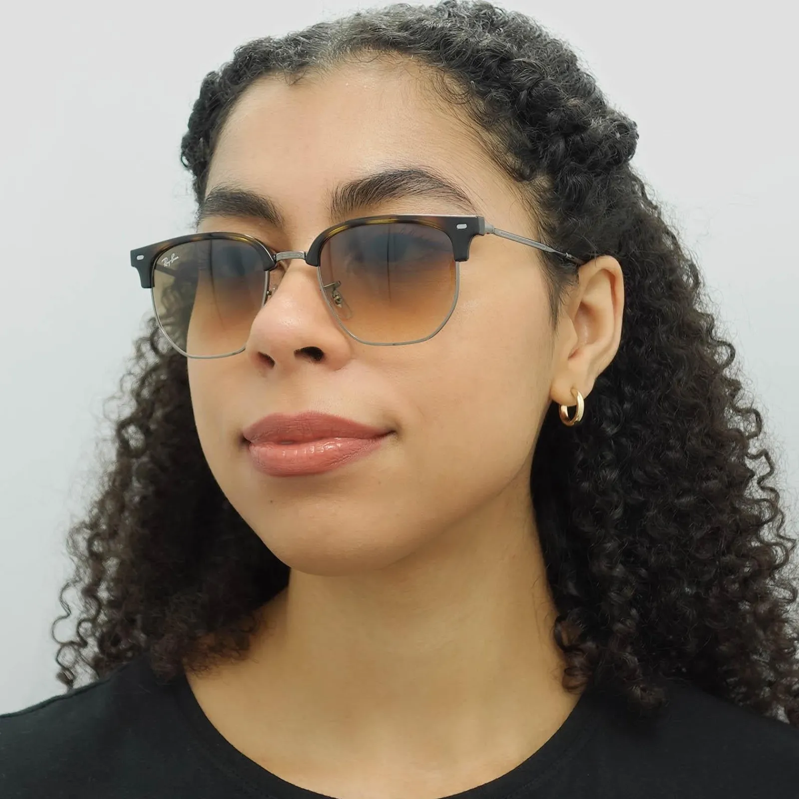 Ray-Ban Square|Ray-Ban^Sunglasses RB4416 New Clubmaster 710/51 Havana Brown Gradient