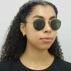 Ray-Ban Ray-Ban|Ray-Ban^Sunglasses RB3637 New Round 919631 Gold Green