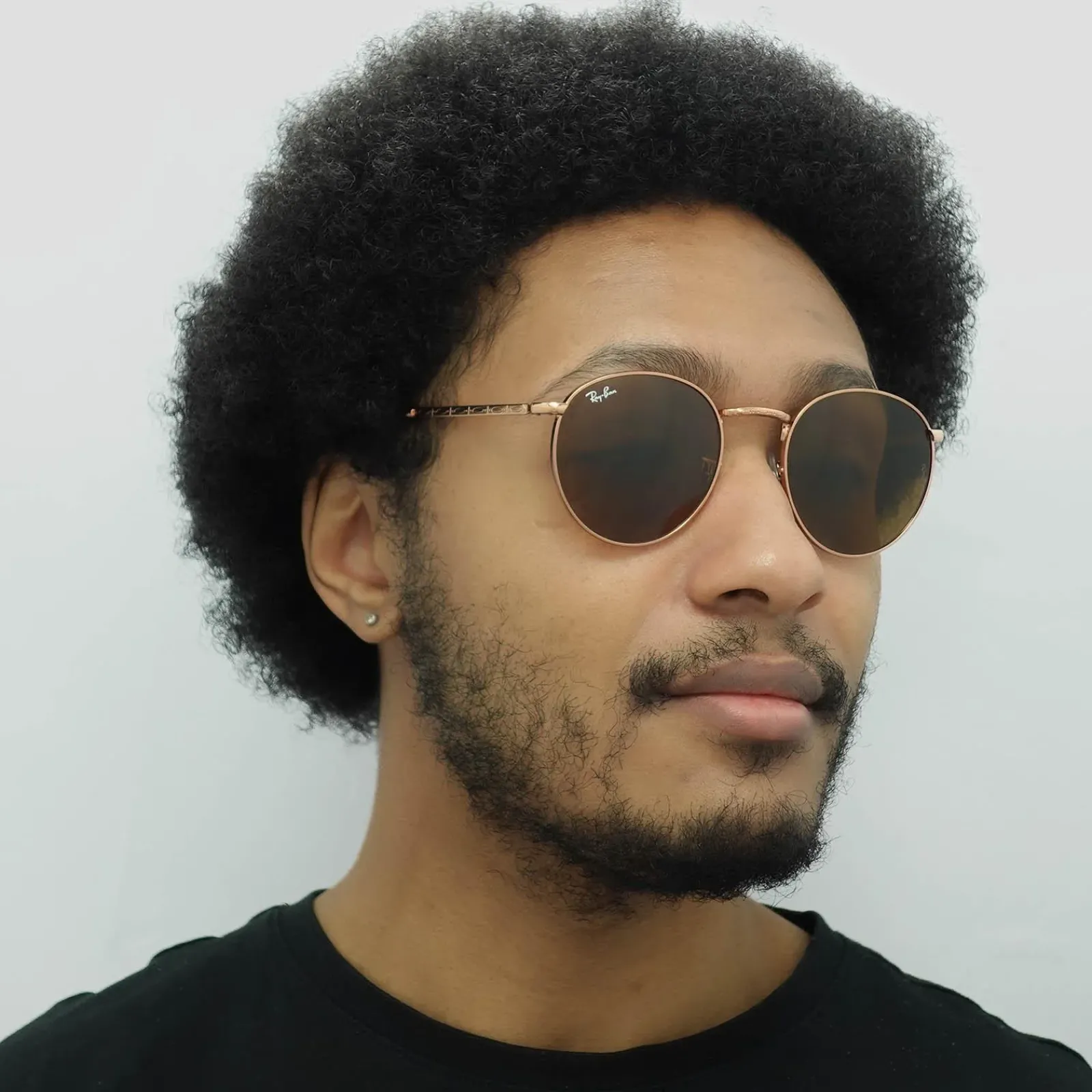Ray-Ban Ray-Ban|Ray-Ban^Sunglasses RB3637 New Round 920233 Rose Gold Brown