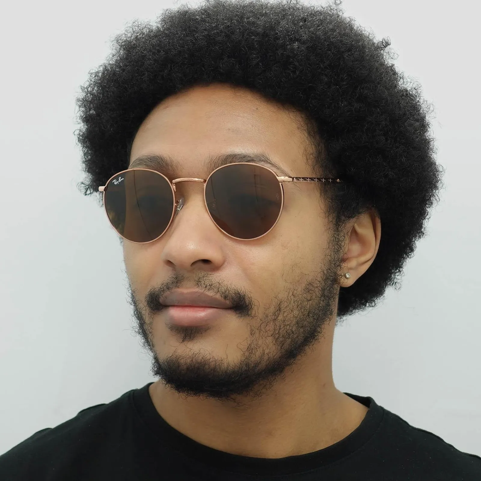 Ray-Ban Ray-Ban|Ray-Ban^Sunglasses RB3637 New Round 920233 Rose Gold Brown