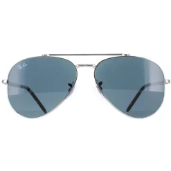 Ray-Ban Ray-Ban|Aviator^Sunglasses RB3625 New Aviator 003/R5 Polished Silver Blue