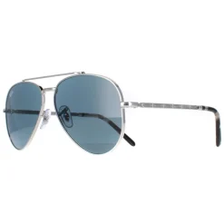 Ray-Ban Ray-Ban|Aviator^Sunglasses RB3625 New Aviator 003/R5 Polished Silver Blue