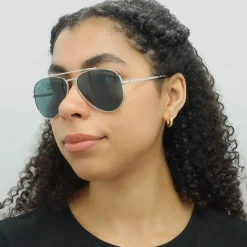 Ray-Ban Ray-Ban|Aviator^Sunglasses RB3625 New Aviator 003/R5 Polished Silver Blue